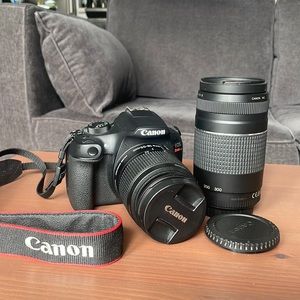 EOS Rebel T6 EF-S 18-55 with EF 75-300mm f/4-5.6 III